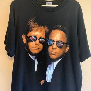 Vtg 1994 Elton John Billy Joel Face to Face tee